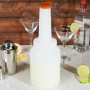 Store 'N Pour White Container with Orange Spout and Cap, (0.5Gl/2.2l)