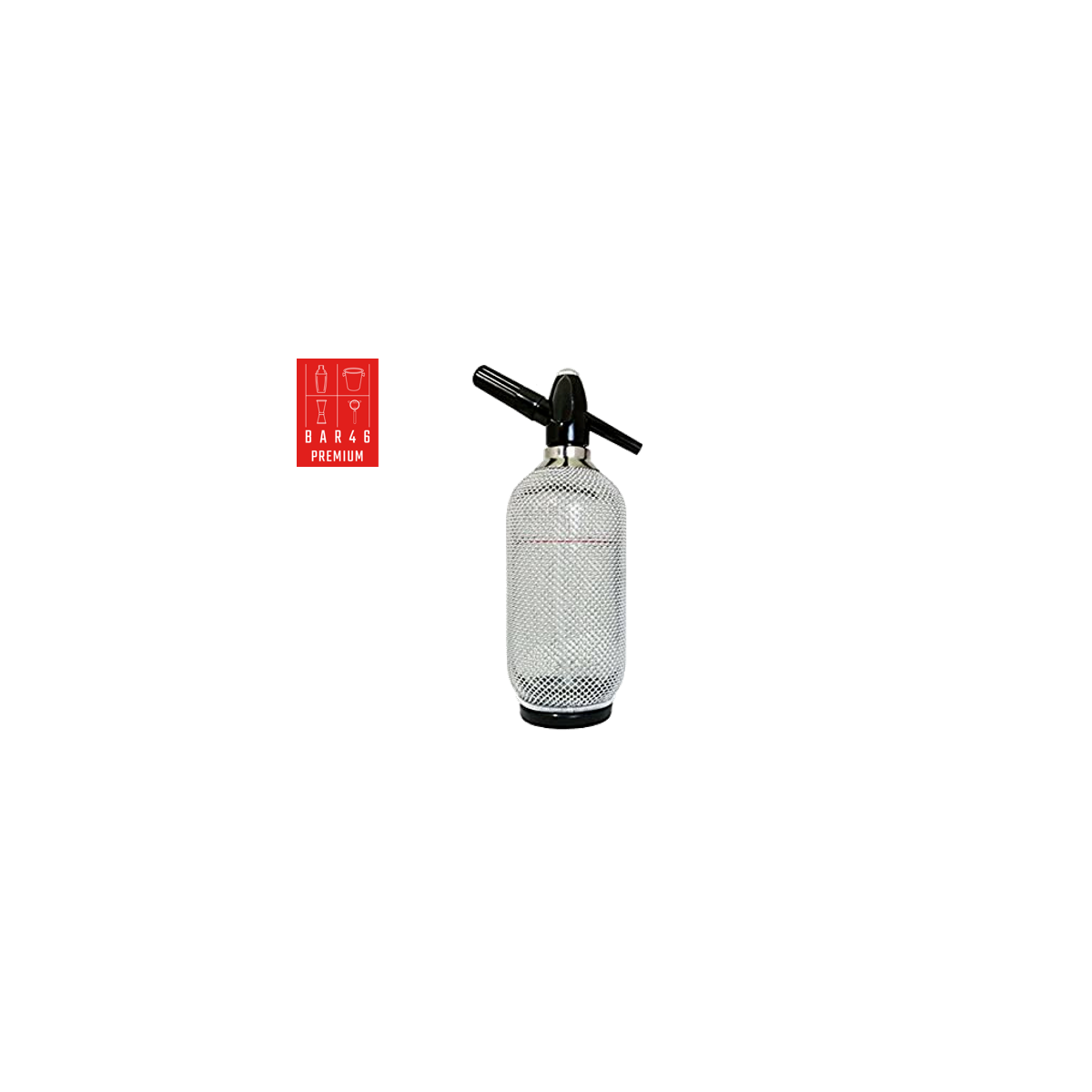 Stainless Steel Mesh Soda Siphon 1L | Bar Essential Tools Supplier in Dubai