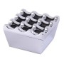 Square Aluminium Windproof Ashtray – Premium Silver Metal Ashtray