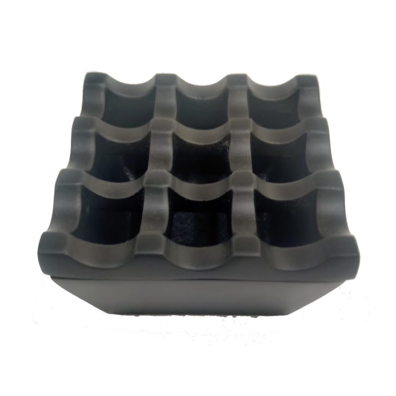 Black Windproof Ashtray – Matte Square Heavy Ashtray | Elara Trading
