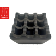Black Windproof Ashtray – Matte Square Heavy Ashtray | Elara Trading