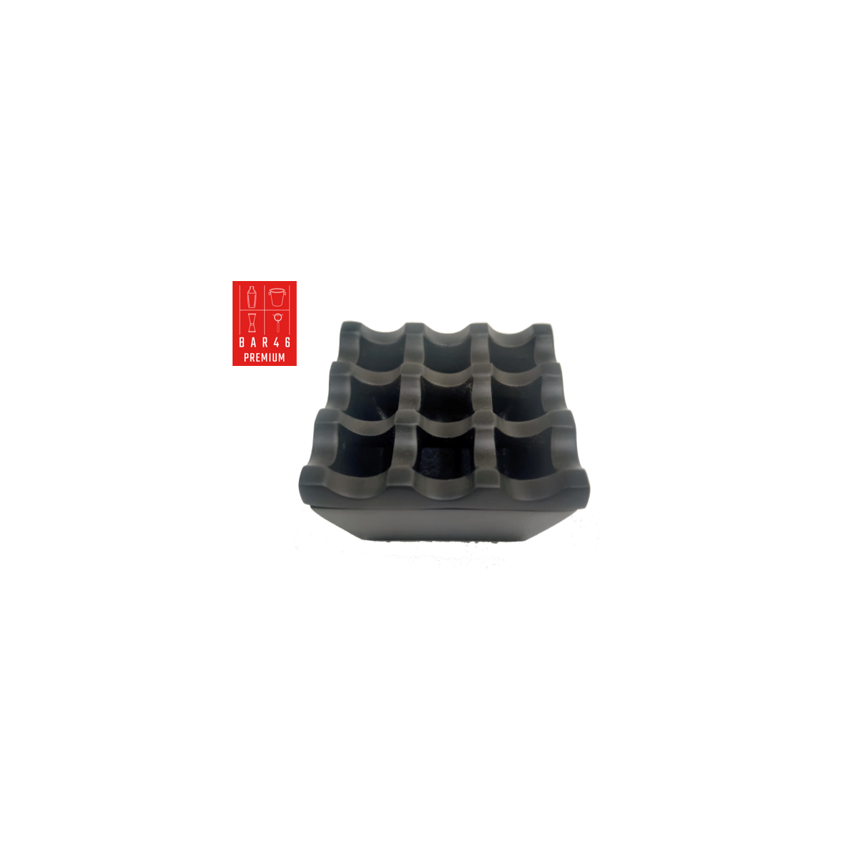 Black Windproof Ashtray – Matte Square Heavy Ashtray | Elara Trading