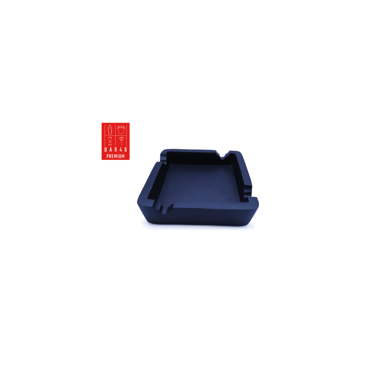 Heavy Aluminium Ashtray – Black Matte | Bar Tools Dubai
