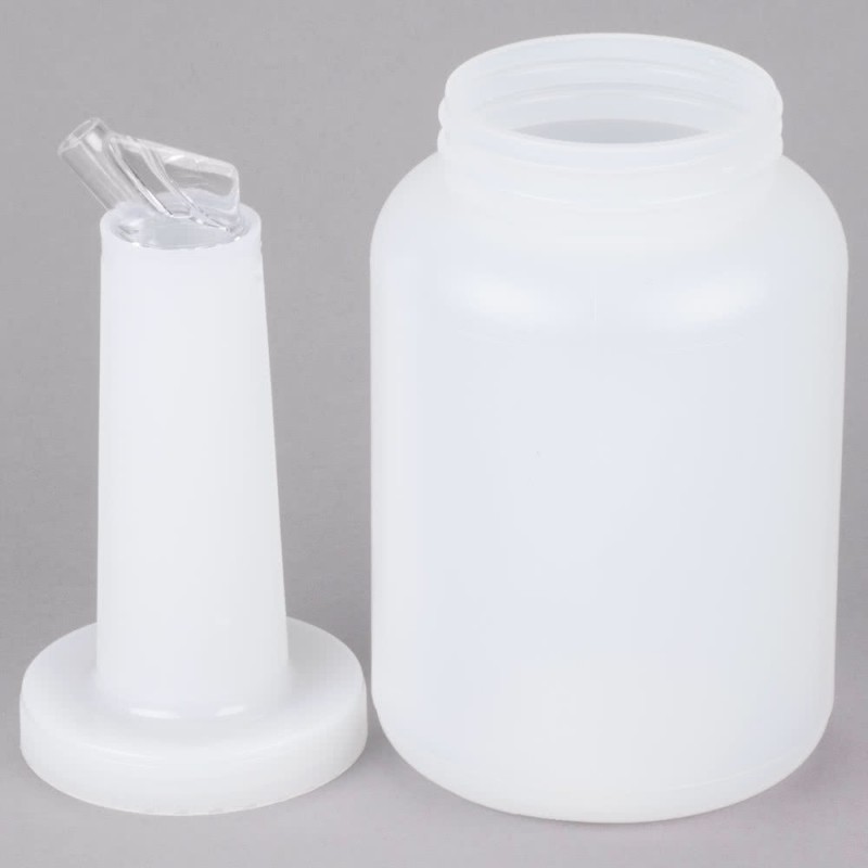 Store 'N Pour White Container with White Spout and Cap, (0.5Gl/2.2l)