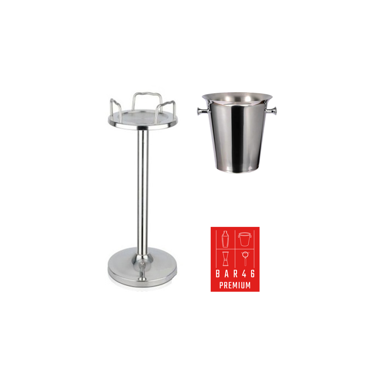 Set Tulip Stand + Premium 5 L Wine Bucket with Knobs | Elara Trading Dubai