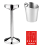 Set – Riviera Stand + One Handle Ice Bucket (4.2 L) | Elara Trading Dubai