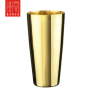 2 Pieces Set of Gold Plated Boston shaker plus Boston Bar Shaker Glass, (28oz/80cl) & (16oz/50cl)