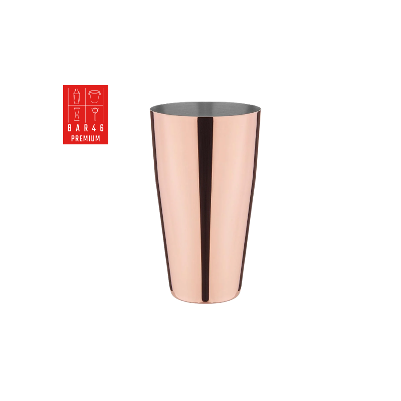 Vendôme, Premium Boston Copper Plated Shaker Set, (28oz/80cl) & (16oz/50cl)