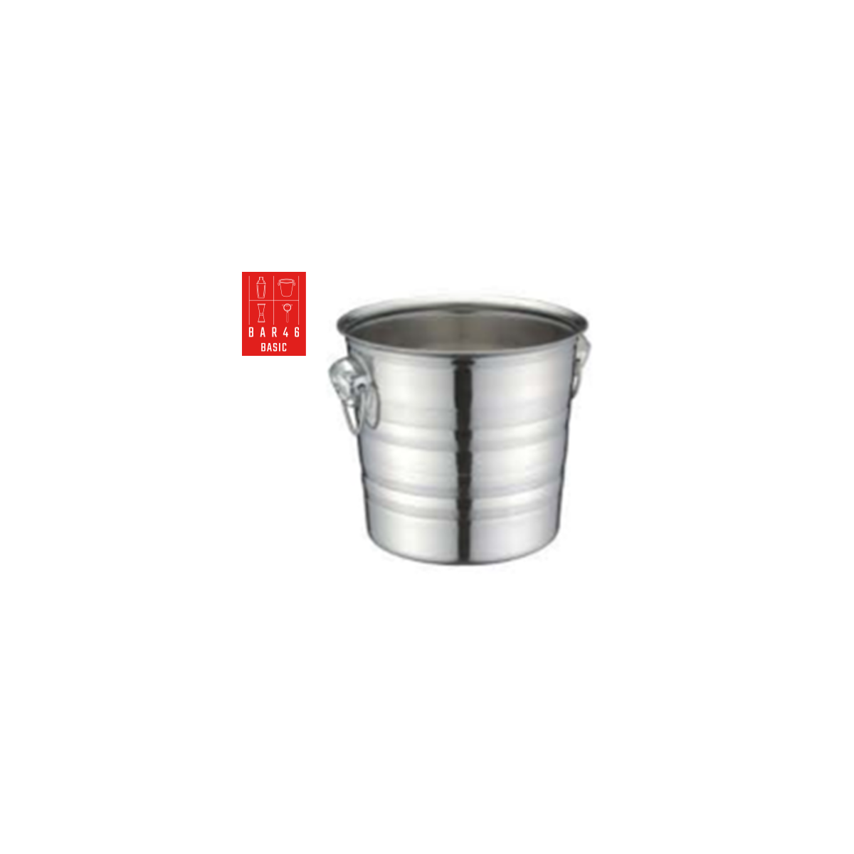 Café Madeleine, Champagne Bucket with Ring Handles, (H 20.5cm, 5L)