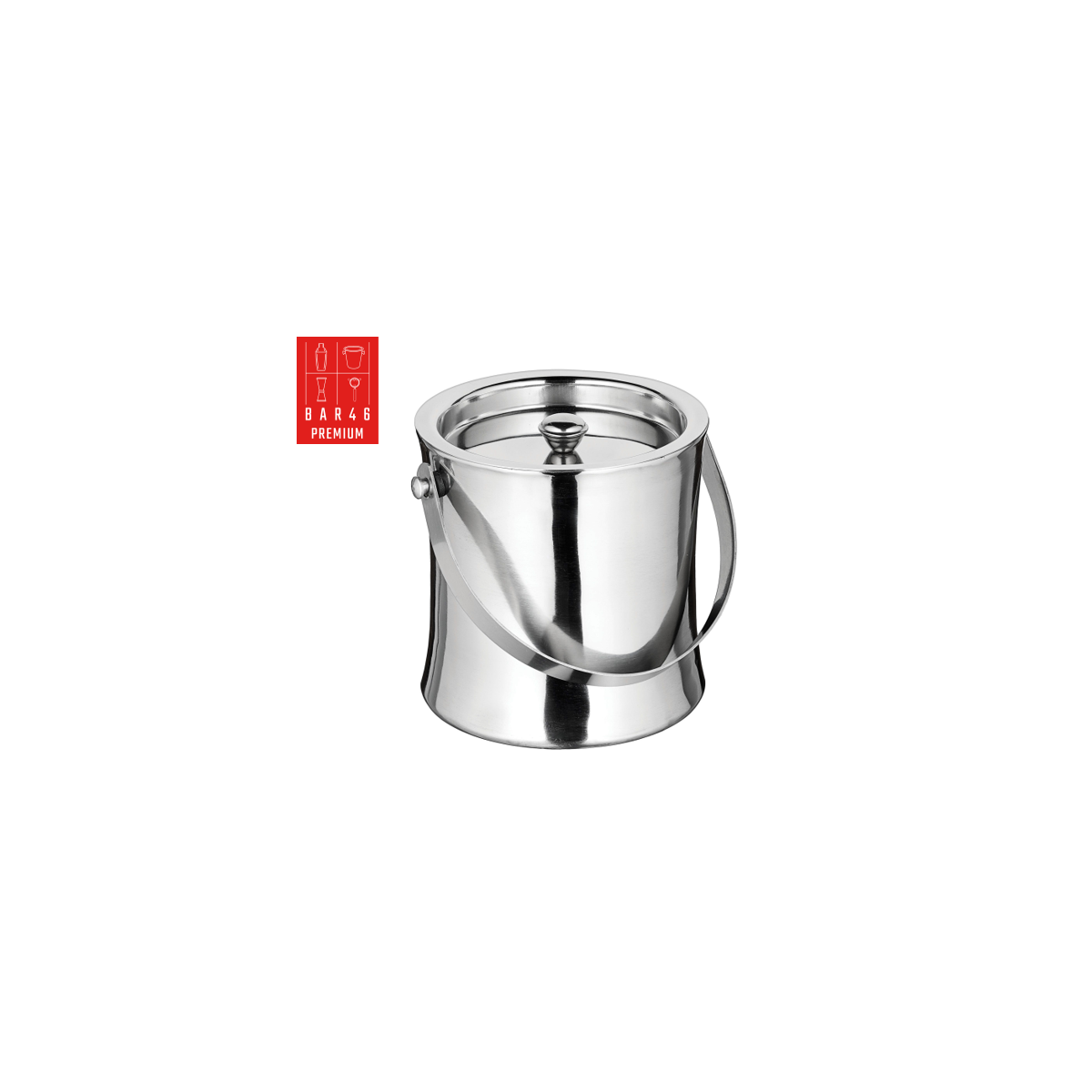 Double Wall Ice Bucket with Lid 1L | Elara Trading Dubai