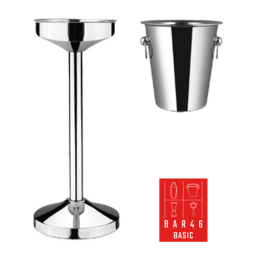 Riviera Stand + Ring Handle Wine Bucket Set (4 L) | Elara Trading