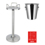 Tulip Stand + 4 L Ring Handle Wine Bucket Set | Elara Trading Dubai