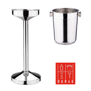 Set Riviera Stand + 6 L Champagne Bucket with Knobs | Elara Trading Dubai