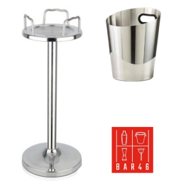 Set – Tulip Stand + Two Handle Ice Bucket (4.2 L) | Elara Trading Dubai