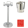 Set – Tulip Stand + Two Handle Ice Bucket (4.2 L) | Elara Trading Dubai