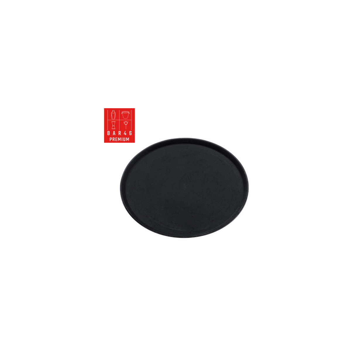 Fibreglass Black Oval Tray 67x55cm | Bar Tools Dubai
