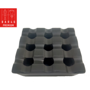 Black Aluminium Windproof Ashtray 11cm| Elara Trading