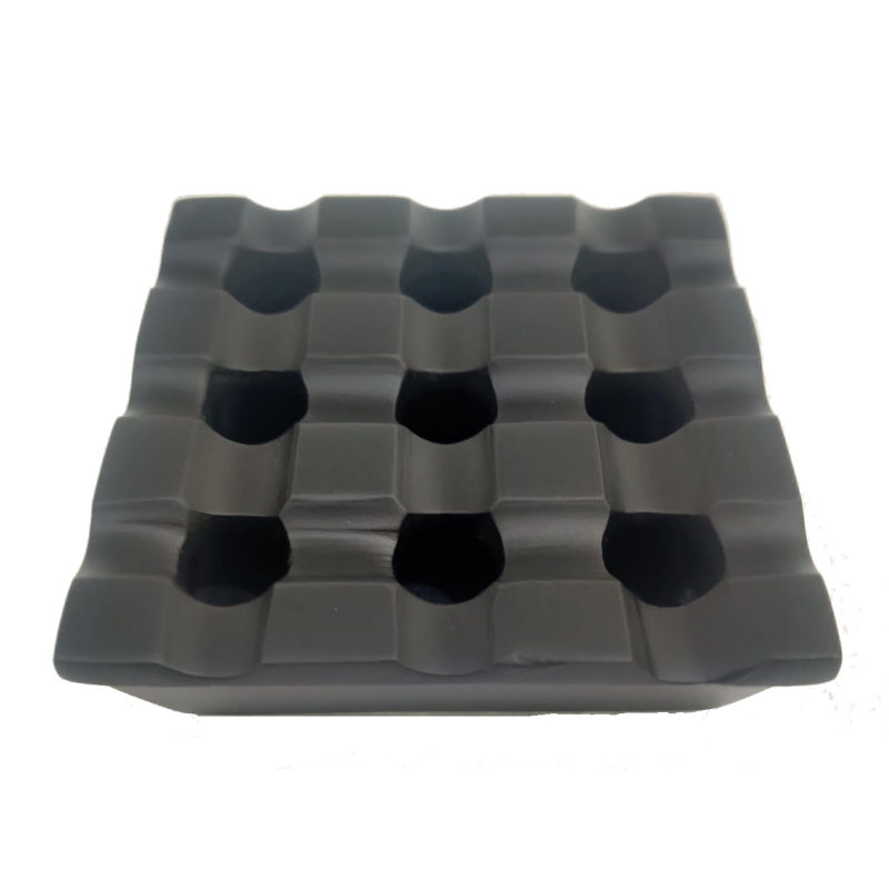 Black Aluminium Windproof Ashtray 11cm| Elara Trading