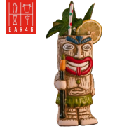 Moko Kali Ceramic Tiki Mug 450ml – Wholesale Barware UAE | Elara Trading