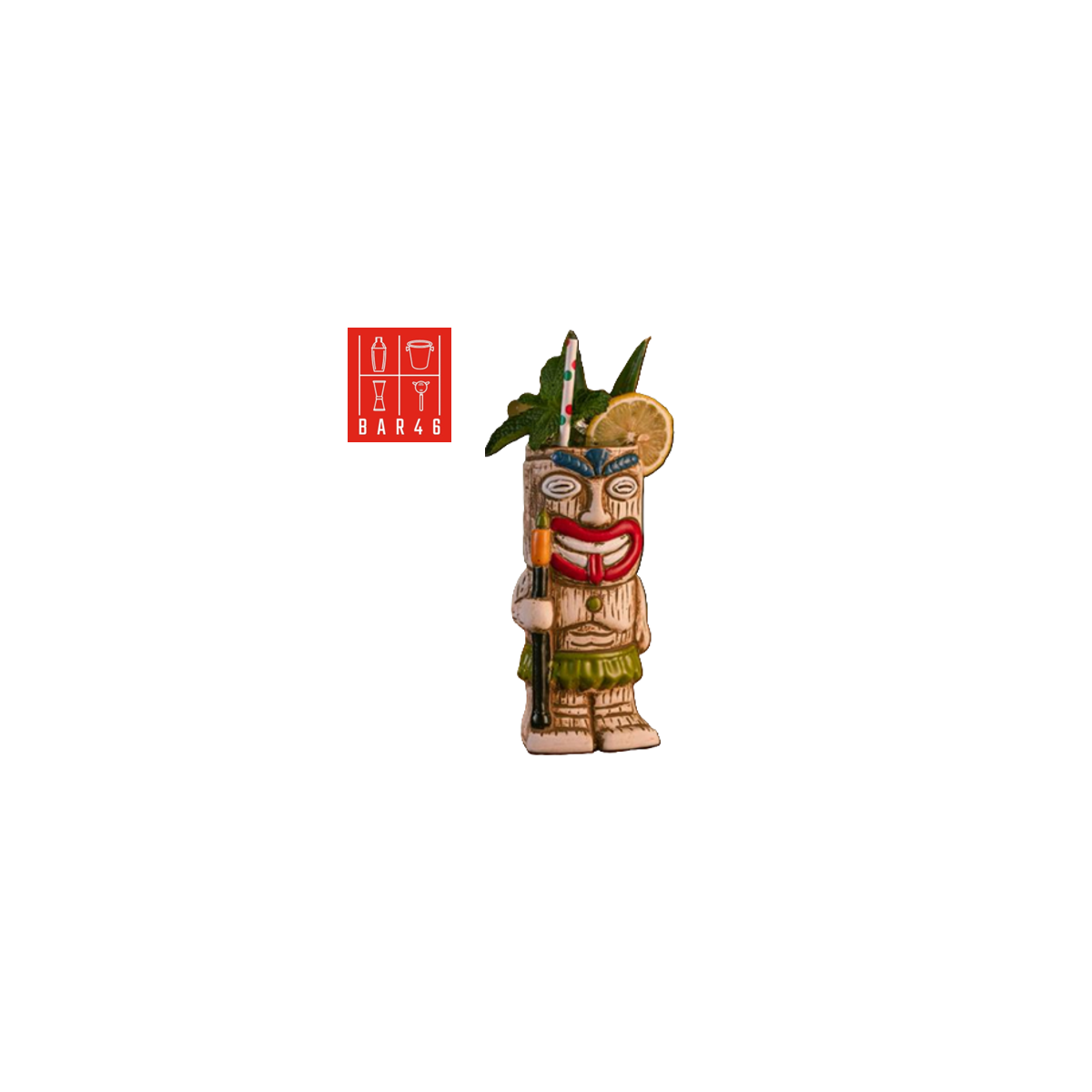 Moko Kali Ceramic Tiki Mug 450ml – Wholesale Barware UAE | Elara Trading