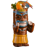 Mow Kari Ceramic Tiki Mug 450ml – Hospitality Drinkware UAE | Elara Trading