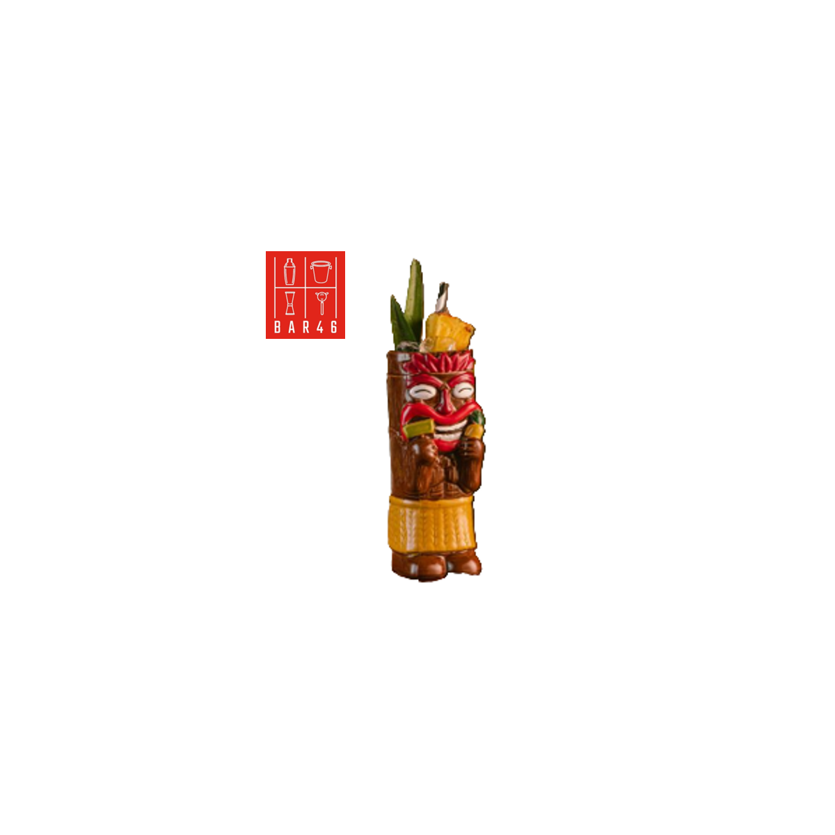 Moai Luki Ceramic Tiki Mug 450ml – Tiki Cocktail Mug Supplier in UAE | Elara Trading