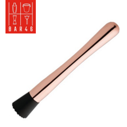 Copper Cocktail Muddler with Tenderizer Head | Elara Trading