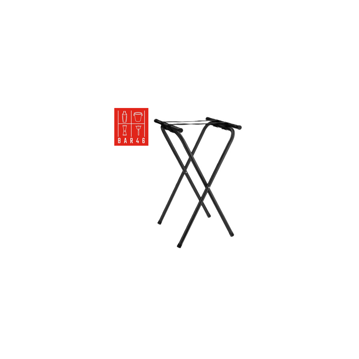 Black Folding Tray Stand – Bar Tray Holder | Elara Trading