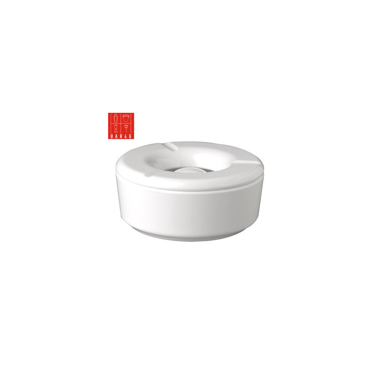 White Windproof Melamine Ashtray 10cm – Elara Trading