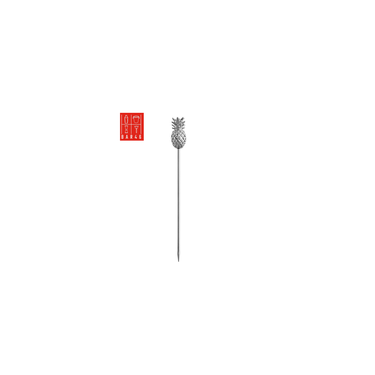 Stainless Steel Cocktail Pick with Pineapple Top | Elara Trading Dubai
