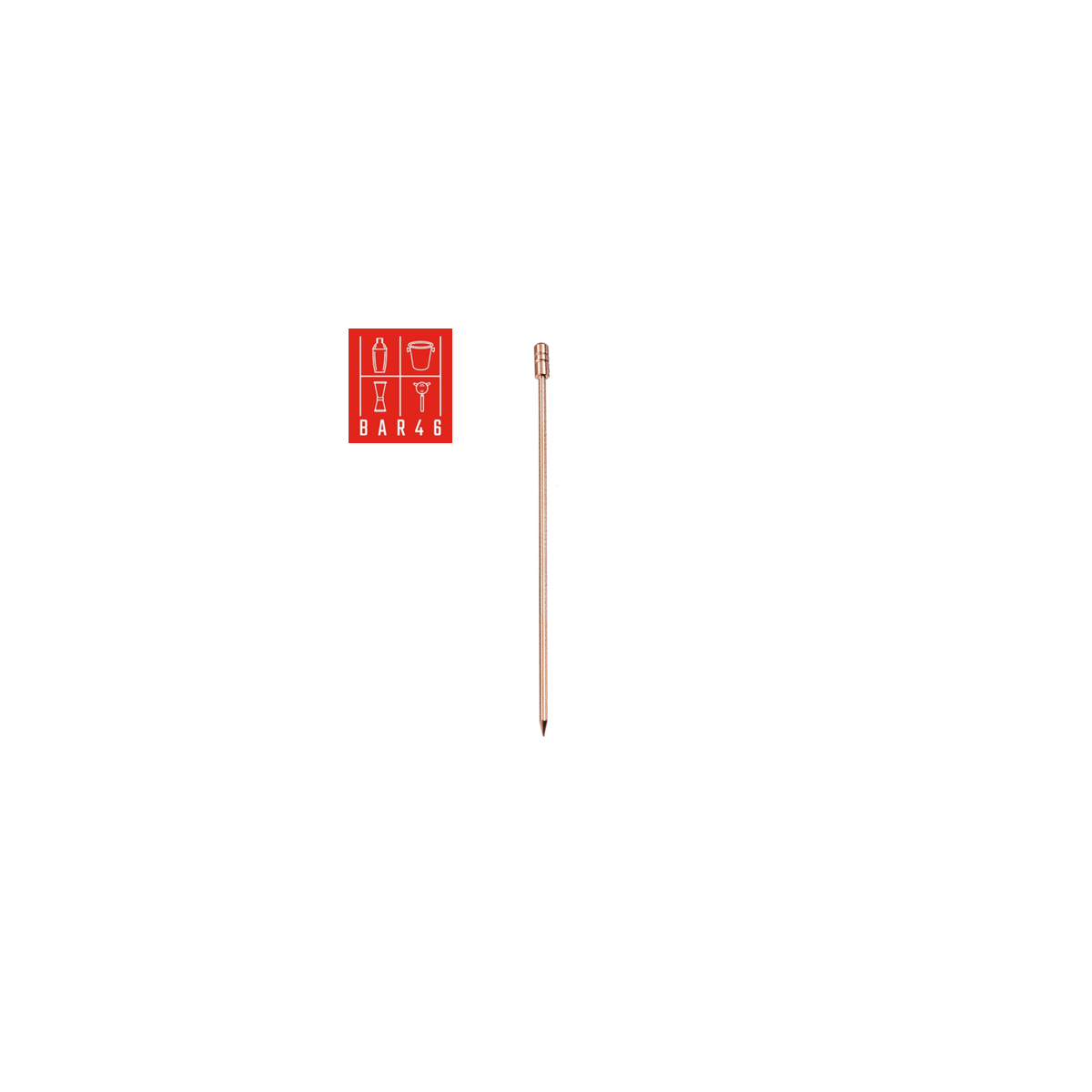 Copper-Plated Cocktail Pick with Groove Top | Elara Trading Dubai