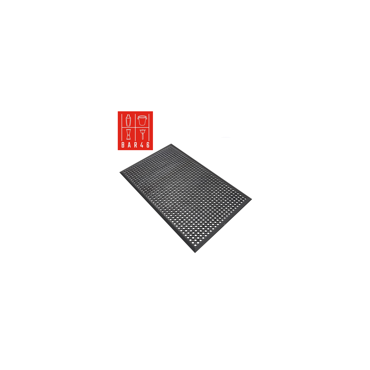 Anti-Fatigue Rubber Mat with Bevel Edge 90x150cm | Elara Trading
