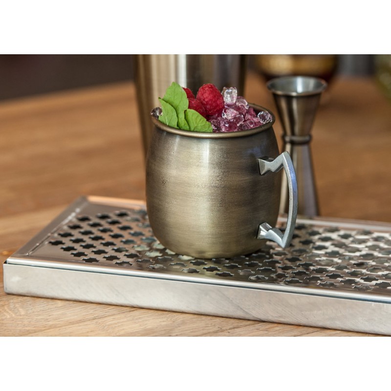 Stainless Steel Countertop Drip Tray 30×15 cm | Elara Trading Bar Tools Dubai