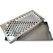 Stainless Steel Countertop Drip Tray 30×15 cm | Elara Trading Bar Tools Dubai