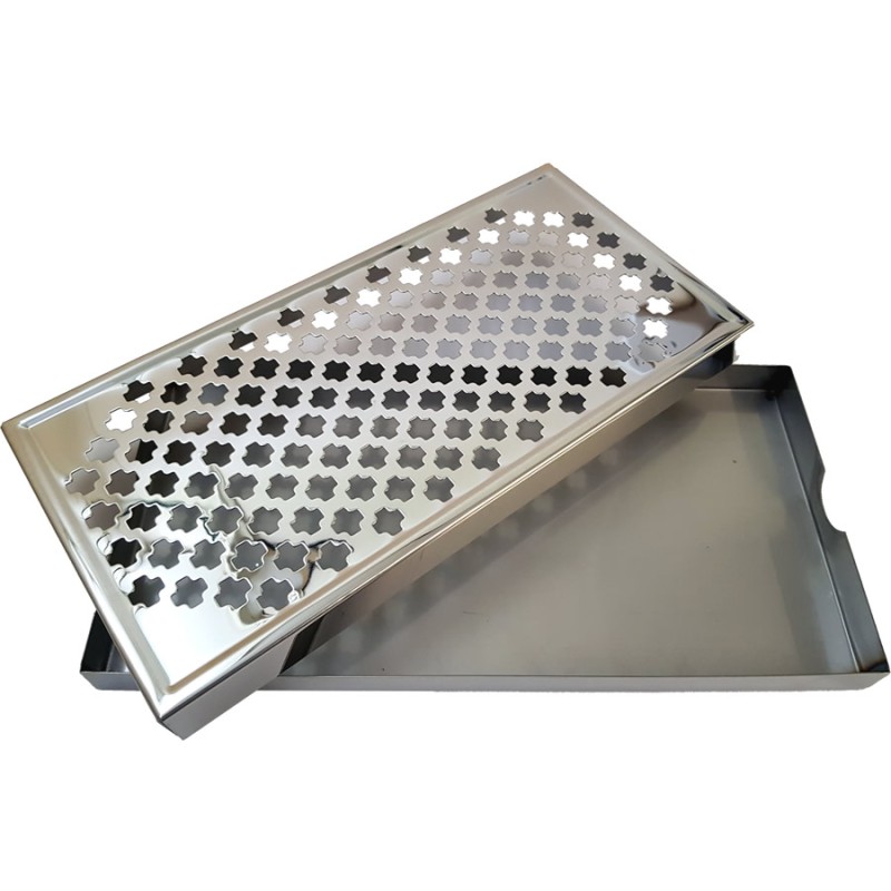 Stainless Steel Countertop Drip Tray 30×15 cm | Elara Trading Bar Tools Dubai