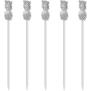 Stainless Steel Cocktail Pick with Pineapple Top | Elara Trading Dubai