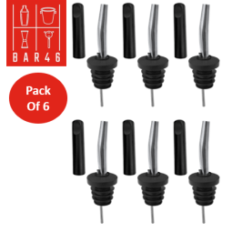Pack of 6 Stainless Steel Liquor Pourers – Elara Trading UAE
