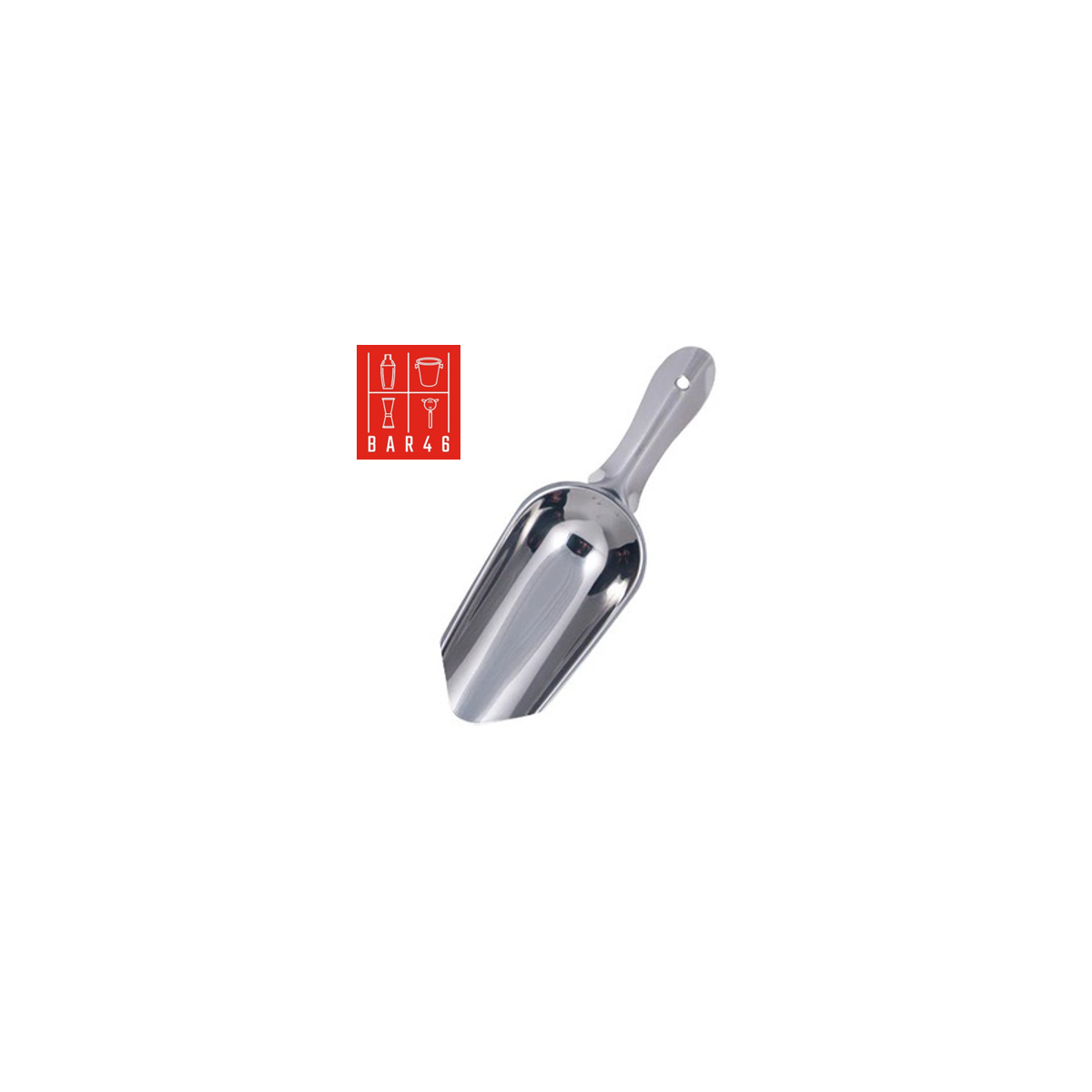 Stainless Steel Ice Scoop 12oz – Bar Equipment Dubai | Elara Trading