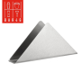 Stainless Steel Triangle Napkin Holder – 14cm | Premium Tabletop Display