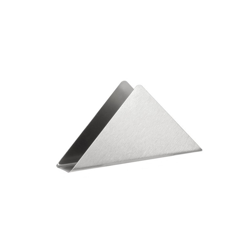 Stainless Steel Triangle Napkin Holder – 14cm | Premium Tabletop Display