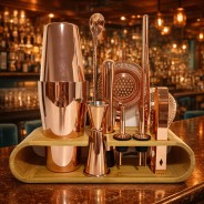 Copper Plated Mixology Bartender 11 Pieces Set | Elara Trading Dubai