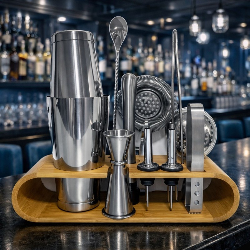 Premium Stainless Steel Mixology Bartender 11 Pieces Set | Elara Trading Dubai