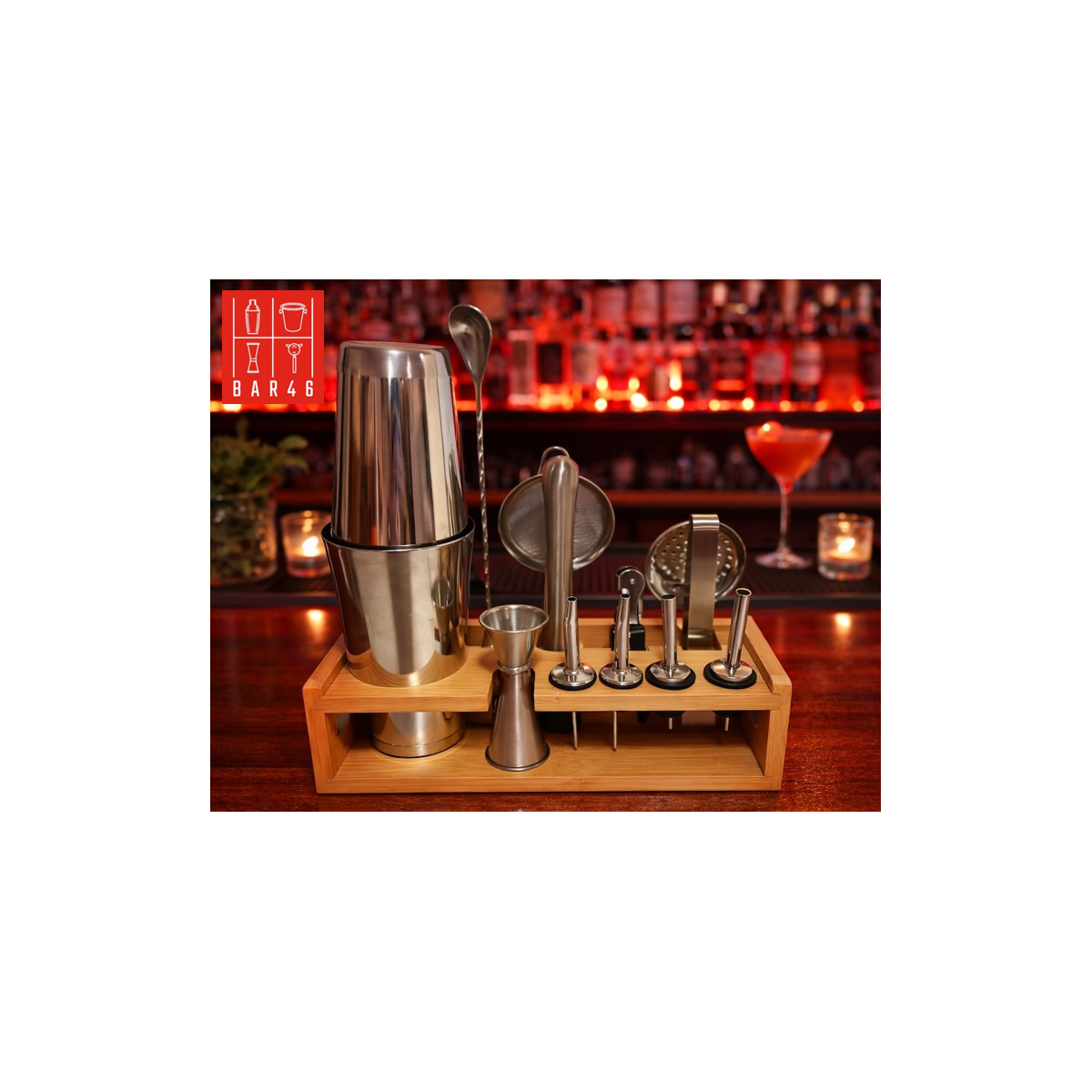 Stainless Steel Mixology Bartender 13 Pieces Set | Elara Trading Dubai