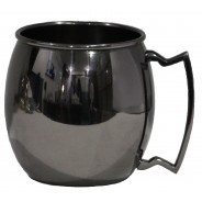 Black Moscow Mule Mug 15oz | Elara Trading Cocktail Barware
