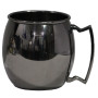 Black Moscow Mule Mug 15oz | Elara Trading Cocktail Barware