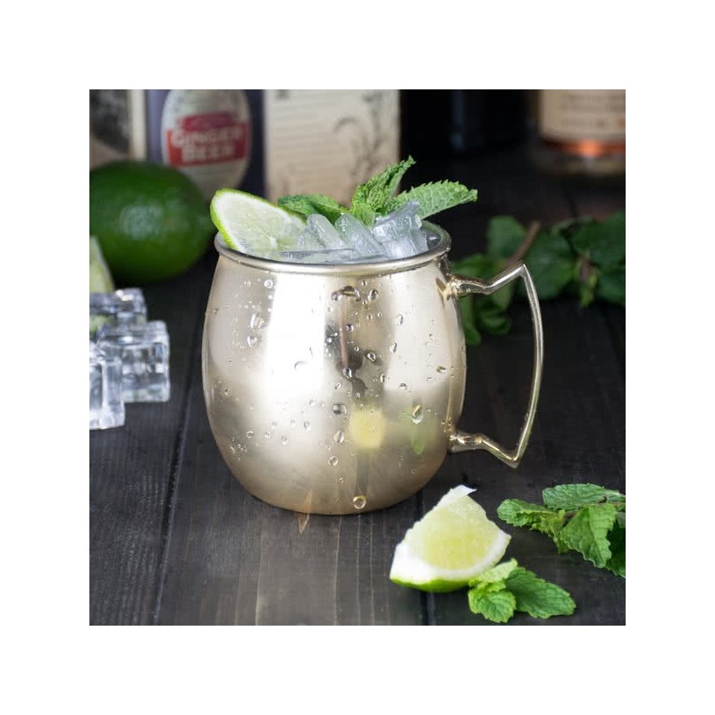 Moscow Mule Mug – Stainless Steel Mirror Finish | Elara Trading UAE