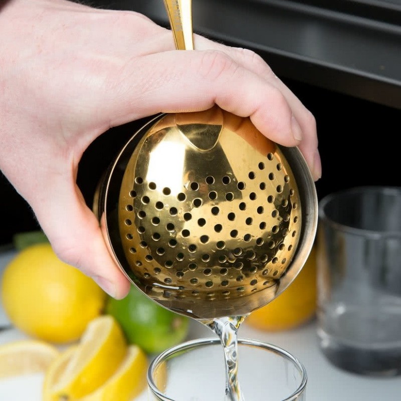 Café de Paris, Gold Plated, Julep Strainer