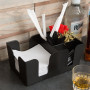 Black Plastic Bar Caddy Organizer – Elara Trading Bar Tools