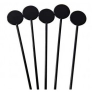 Black Disk End Stirrer, 7''/18 cm, Pack of 100 pieces
