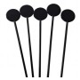 Black Disk End Stirrer, 7''/18 cm, Pack of 100 pieces